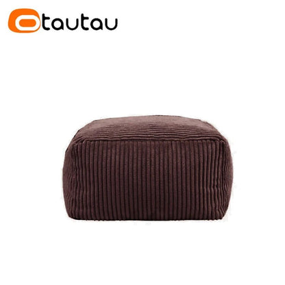 OTAUTAU Corduroy Bean Bag Pouf Cover Without Filler Lazy Floor Beanbag Chair Sac Puff Ottoman Lounger Frameless Furniture DD025 - PatioLix