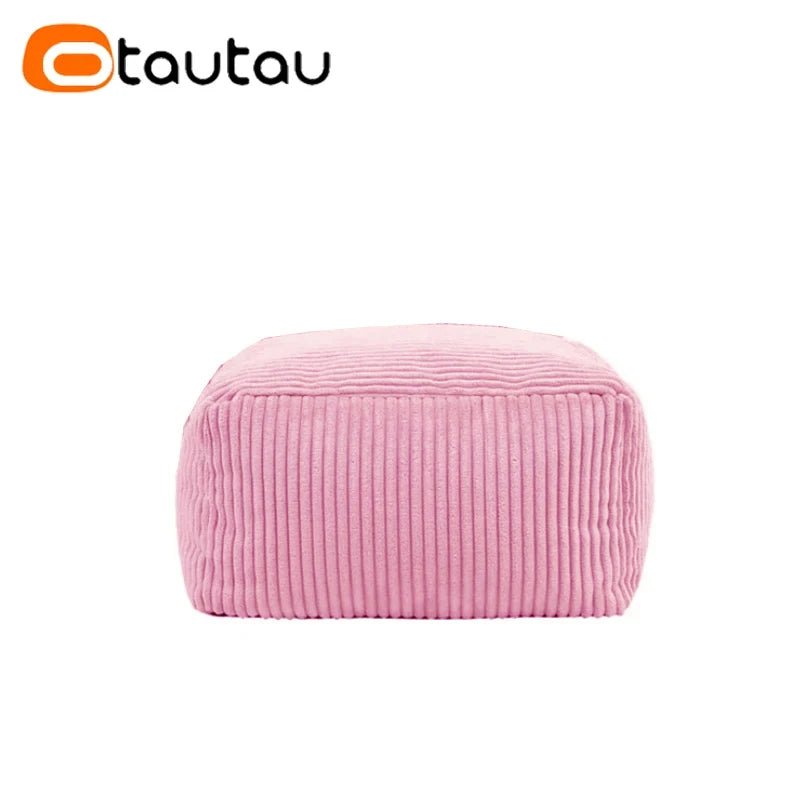 OTAUTAU Corduroy Bean Bag Pouf Cover Without Filler Lazy Floor Beanbag Chair Sac Puff Ottoman Lounger Frameless Furniture DD025 - PatioLix