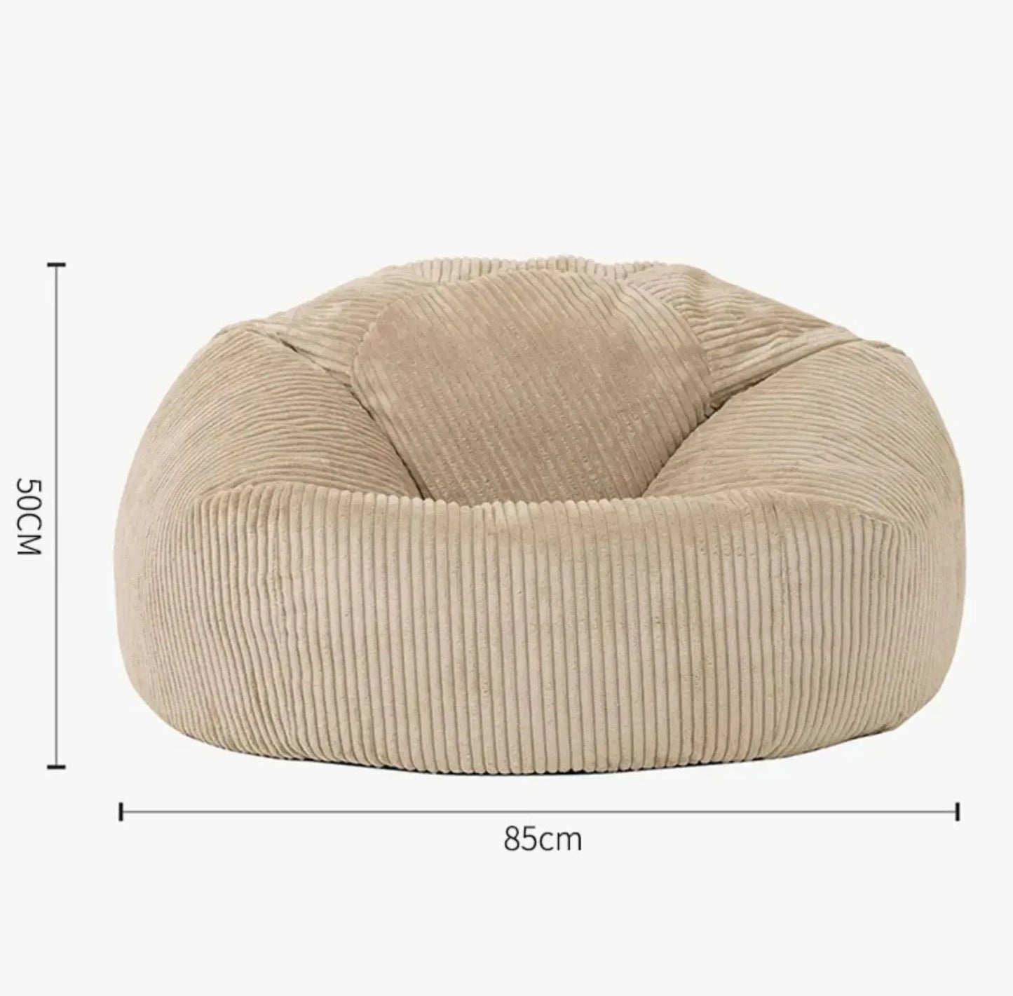 OTAUTAU Corduroy Bean Bag Pouf Cover Without Filler Lazy Floor Beanbag Chair Sac Puff Ottoman Lounger Frameless Furniture DD025 - PatioLix