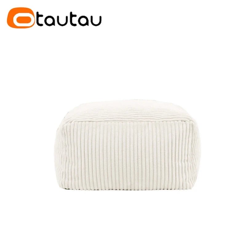 OTAUTAU Corduroy Bean Bag Pouf Cover Without Filler Lazy Floor Beanbag Chair Sac Puff Ottoman Lounger Frameless Furniture DD025 - PatioLix