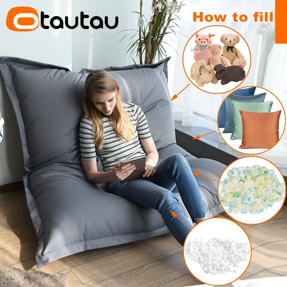 OTAUTAU M/L Outdoor/Home Bean Bag Cover 140x180cm DD103【No Filler Inside! You Need To Buy Filler By Yourself !】 - PatioLix