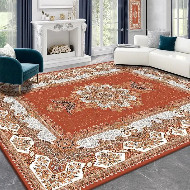 Persian Style Carpet for Living Room Home Decoration Retro Lounge Rug Soft Bedroom Carpet Non - slip Bedside Mats Washable 200x300 - PatioLix