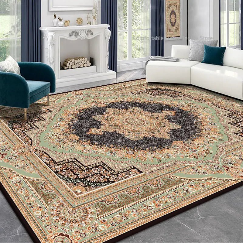 Persian Style Carpet for Living Room Home Decoration Retro Lounge Rug Soft Bedroom Carpet Non - slip Bedside Mats Washable 200x300 - PatioLix