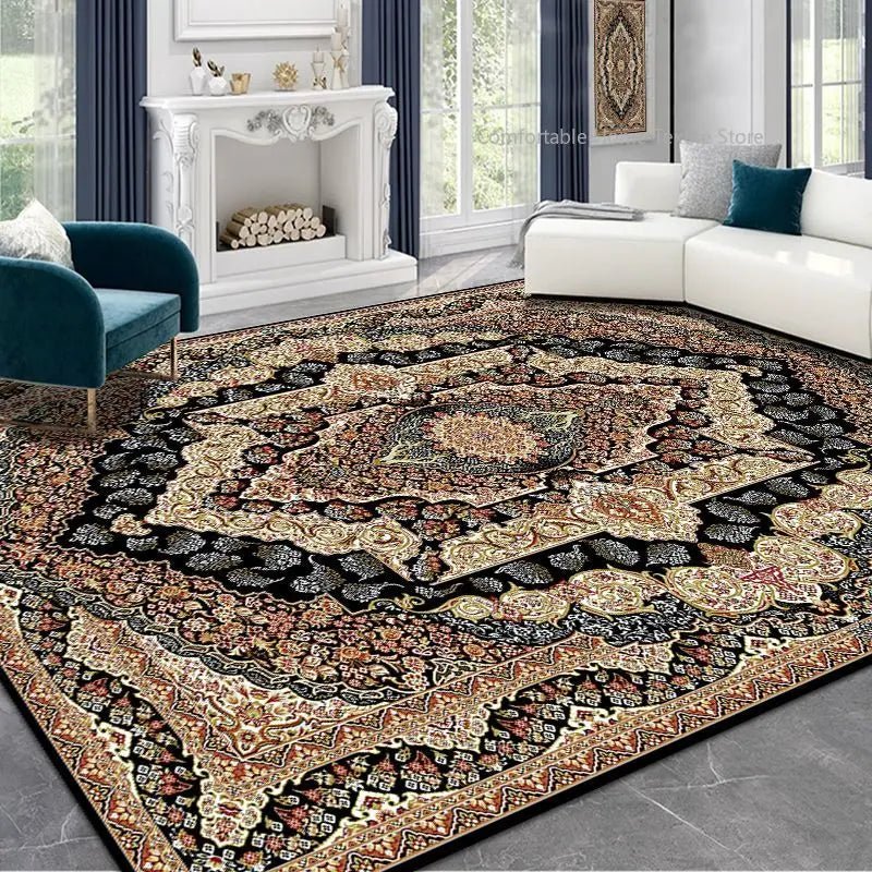 Persian Style Carpet for Living Room Home Decoration Retro Lounge Rug Soft Bedroom Carpet Non - slip Bedside Mats Washable 200x300 - PatioLix