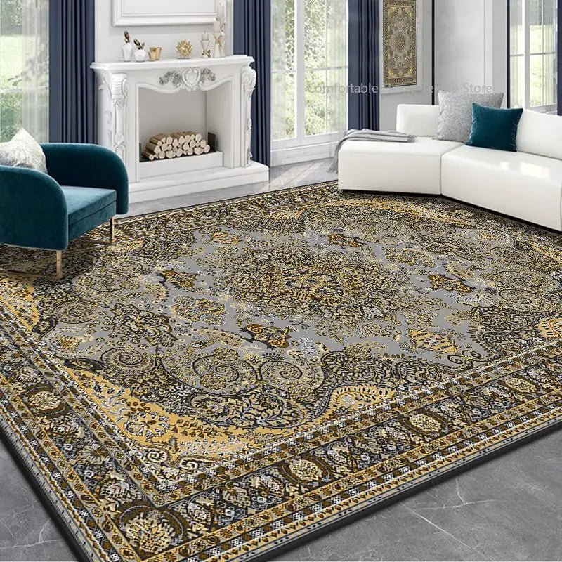 Persian Style Carpet for Living Room Home Decoration Retro Lounge Rug Soft Bedroom Carpet Non - slip Bedside Mats Washable 200x300 - PatioLix