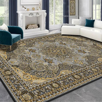 Persian Style Carpet for Living Room Home Decoration Retro Lounge Rug Soft Bedroom Carpet Non - slip Bedside Mats Washable 200x300 - PatioLix