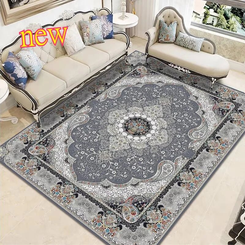 Persian Style Carpet for Living Room Home Decoration Retro Lounge Rug Soft Bedroom Carpet Non - slip Bedside Mats Washable 200x300 - PatioLix