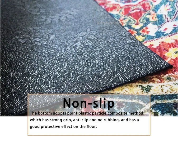 Persian Style Carpet for Living Room Home Decoration Retro Lounge Rug Soft Bedroom Carpet Non - slip Bedside Mats Washable 200x300 - PatioLix