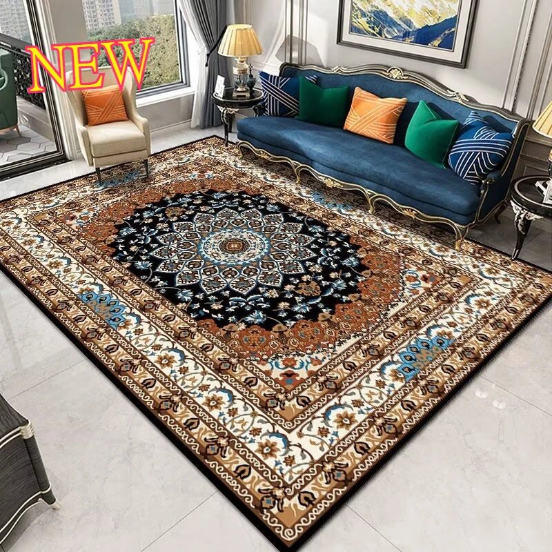 Persian Style Carpet for Living Room Home Decoration Retro Lounge Rug Soft Bedroom Carpet Non - slip Bedside Mats Washable 200x300 - PatioLix