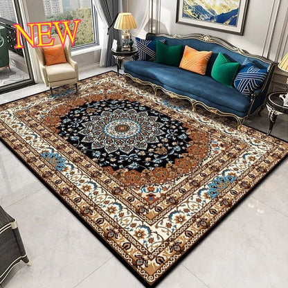 Persian Style Carpet for Living Room Home Decoration Retro Lounge Rug Soft Bedroom Carpet Non - slip Bedside Mats Washable 200x300 - PatioLix