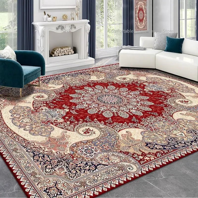 Persian Style Carpet for Living Room Home Decoration Retro Lounge Rug Soft Bedroom Carpet Non - slip Bedside Mats Washable 200x300 - PatioLix