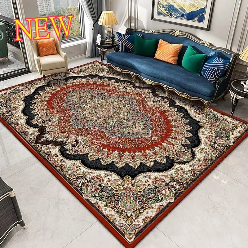 Persian Style Carpet for Living Room Home Decoration Retro Lounge Rug Soft Bedroom Carpet Non - slip Bedside Mats Washable 200x300 - PatioLix