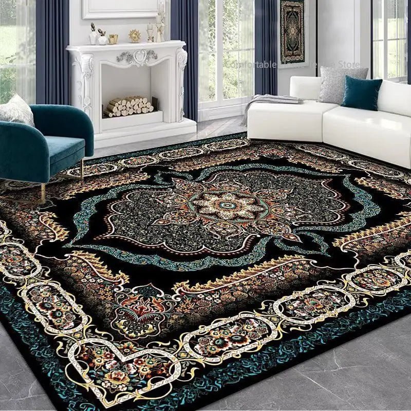Persian Style Carpet for Living Room Home Decoration Retro Lounge Rug Soft Bedroom Carpet Non - slip Bedside Mats Washable 200x300 - PatioLix