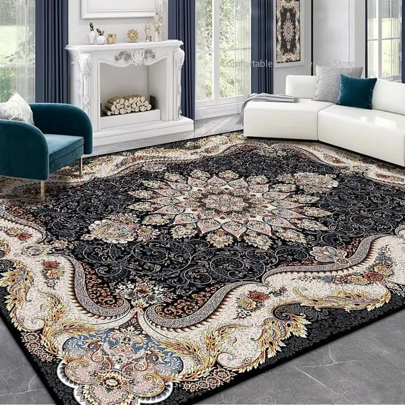 Persian Style Carpet for Living Room Home Decoration Retro Lounge Rug Soft Bedroom Carpet Non - slip Bedside Mats Washable 200x300 - PatioLix