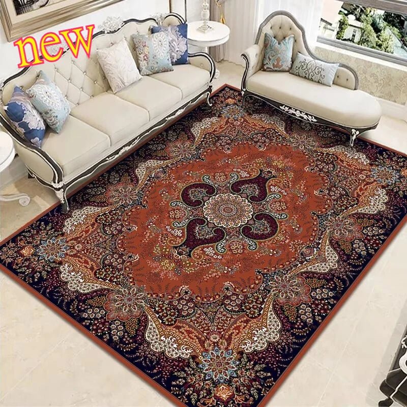 Persian Style Carpet for Living Room Home Decoration Retro Lounge Rug Soft Bedroom Carpet Non - slip Bedside Mats Washable 200x300 - PatioLix