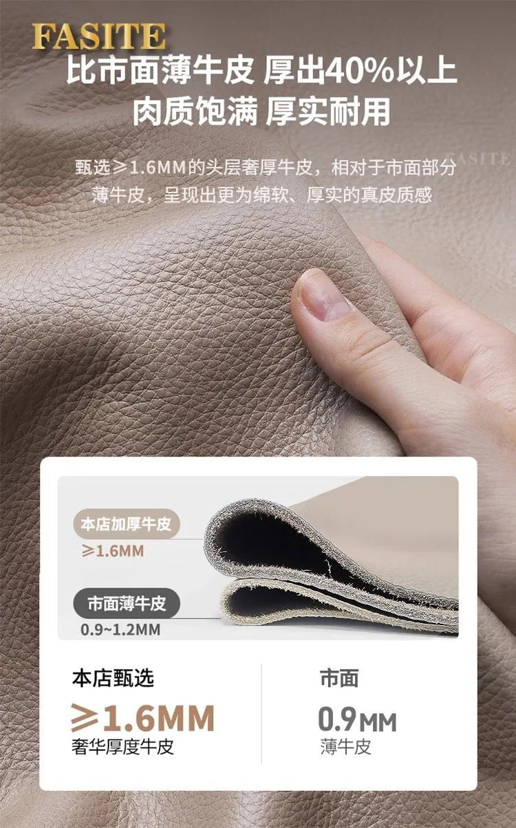 Premium Leather sofa electric adjustment modern living room storage princess first layer cowhide sofa bed - PatioLix