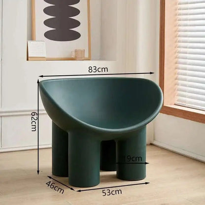 Roly Poly Chair Modern Sofa Nordic Living Room Chairs Lounge Salon Lazy Ergonomic Relax Designer Luxury Chaise Home Furniture - PatioLix