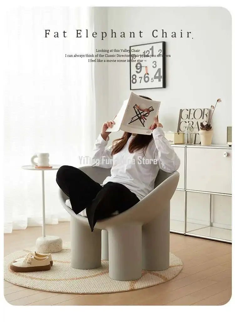 Roly Poly Chair Modern Sofa Nordic Living Room Chairs Lounge Salon Lazy Ergonomic Relax Designer Luxury Chaise Home Furniture - PatioLix