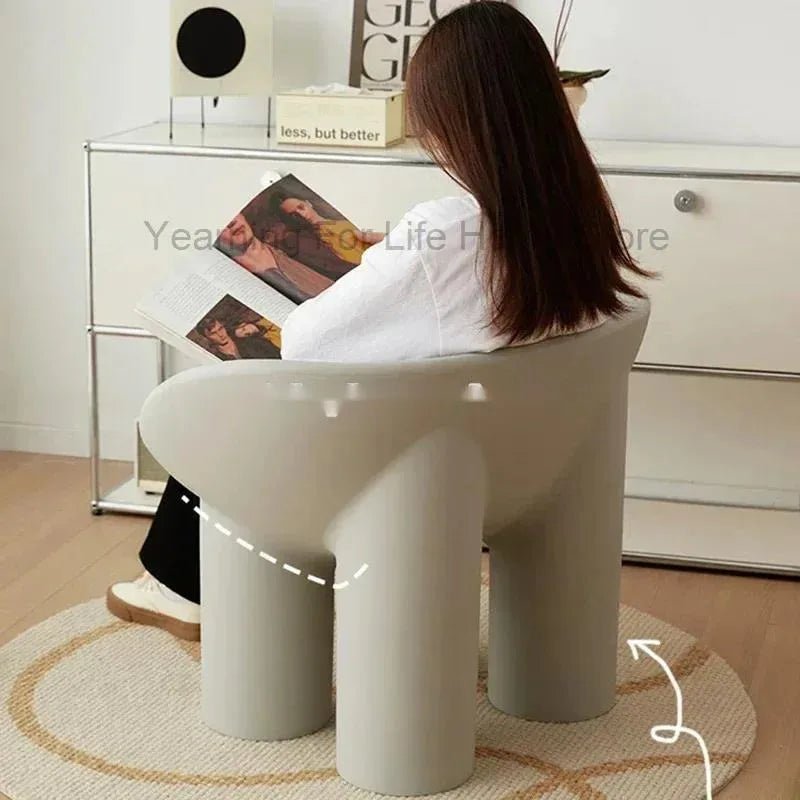 Roly Poly Chair Modern Sofa Nordic Living Room Chairs Lounge Salon Lazy Ergonomic Relax Designer Luxury Chaise Home Furniture - PatioLix