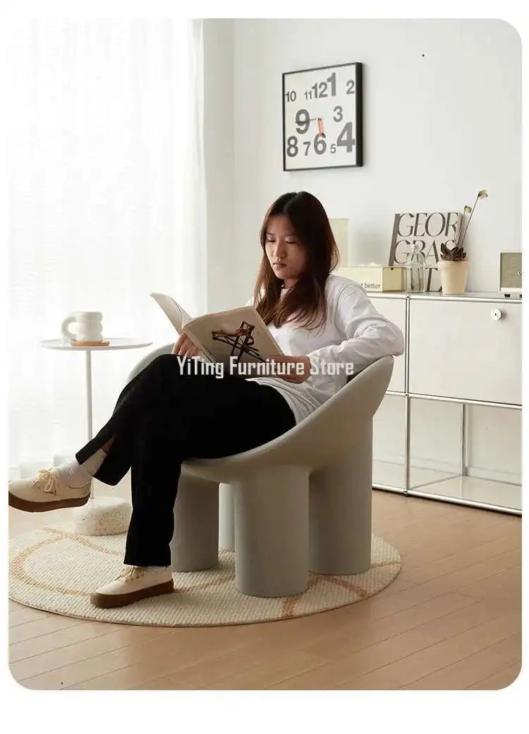 Roly Poly Chair Modern Sofa Nordic Living Room Chairs Lounge Salon Lazy Ergonomic Relax Designer Luxury Chaise Home Furniture - PatioLix