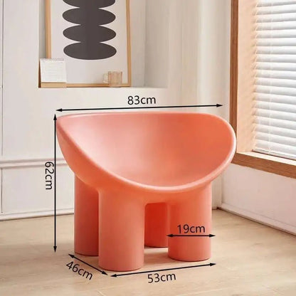 Roly Poly Chair Modern Sofa Nordic Living Room Chairs Lounge Salon Lazy Ergonomic Relax Designer Luxury Chaise Home Furniture - PatioLix