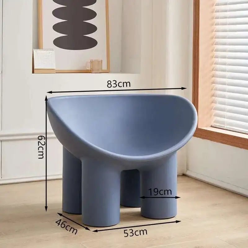 Roly Poly Chair Modern Sofa Nordic Living Room Chairs Lounge Salon Lazy Ergonomic Relax Designer Luxury Chaise Home Furniture - PatioLix