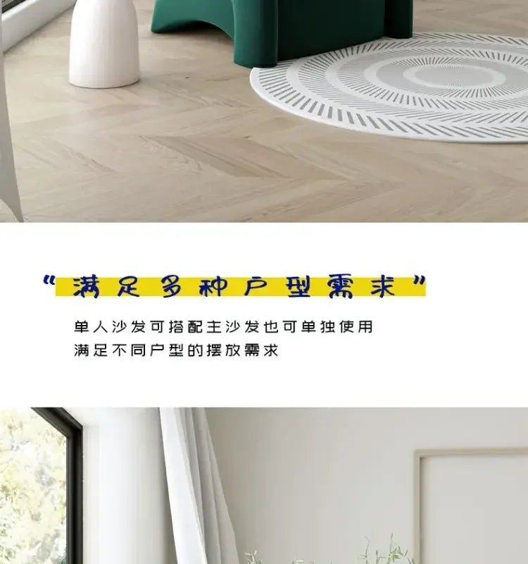 Single Chair Living Room Lazy Single Sofa Leisure Chair Designer Sofa Chair Single Sofa Light Luxury High - end - PatioLix