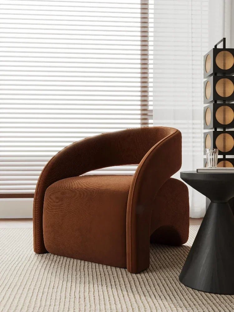 Single Chair Living Room Lazy Single Sofa Leisure Chair Designer Sofa Chair Single Sofa Light Luxury High - end - PatioLix