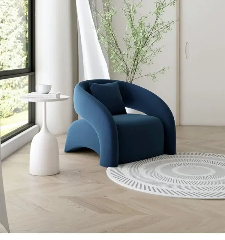 Single Chair Living Room Lazy Single Sofa Leisure Chair Designer Sofa Chair Single Sofa Light Luxury High - end - PatioLix