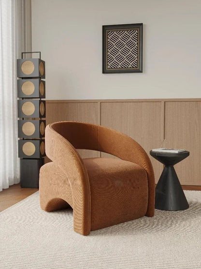 Single Chair Living Room Lazy Single Sofa Leisure Chair Designer Sofa Chair Single Sofa Light Luxury High - end - PatioLix