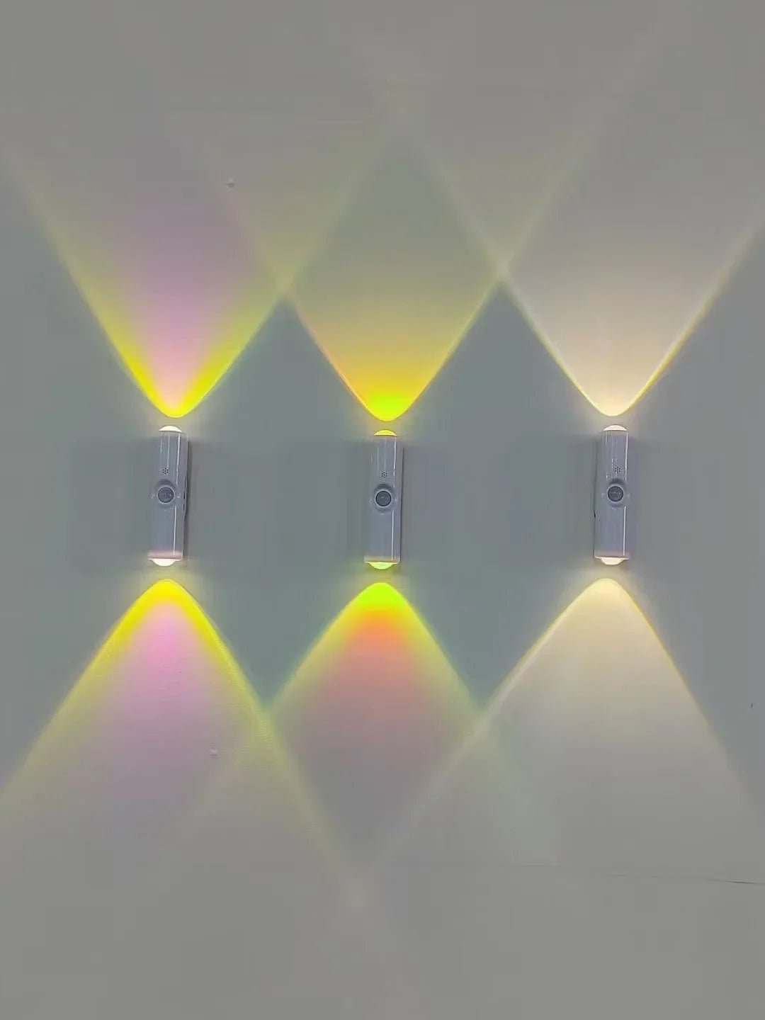 Smart RGB Double - head Wall Light Motion Sensor Magnetic Night Light Rechargeable Spotlight for Bedroom Closet Garden Room Decor - PatioLix