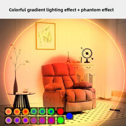 Smart RGB Double - head Wall Light Motion Sensor Magnetic Night Light Rechargeable Spotlight for Bedroom Closet Garden Room Decor - PatioLix