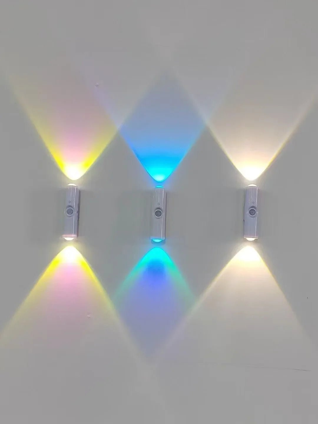 Smart RGB Double - head Wall Light Motion Sensor Magnetic Night Light Rechargeable Spotlight for Bedroom Closet Garden Room Decor - PatioLix