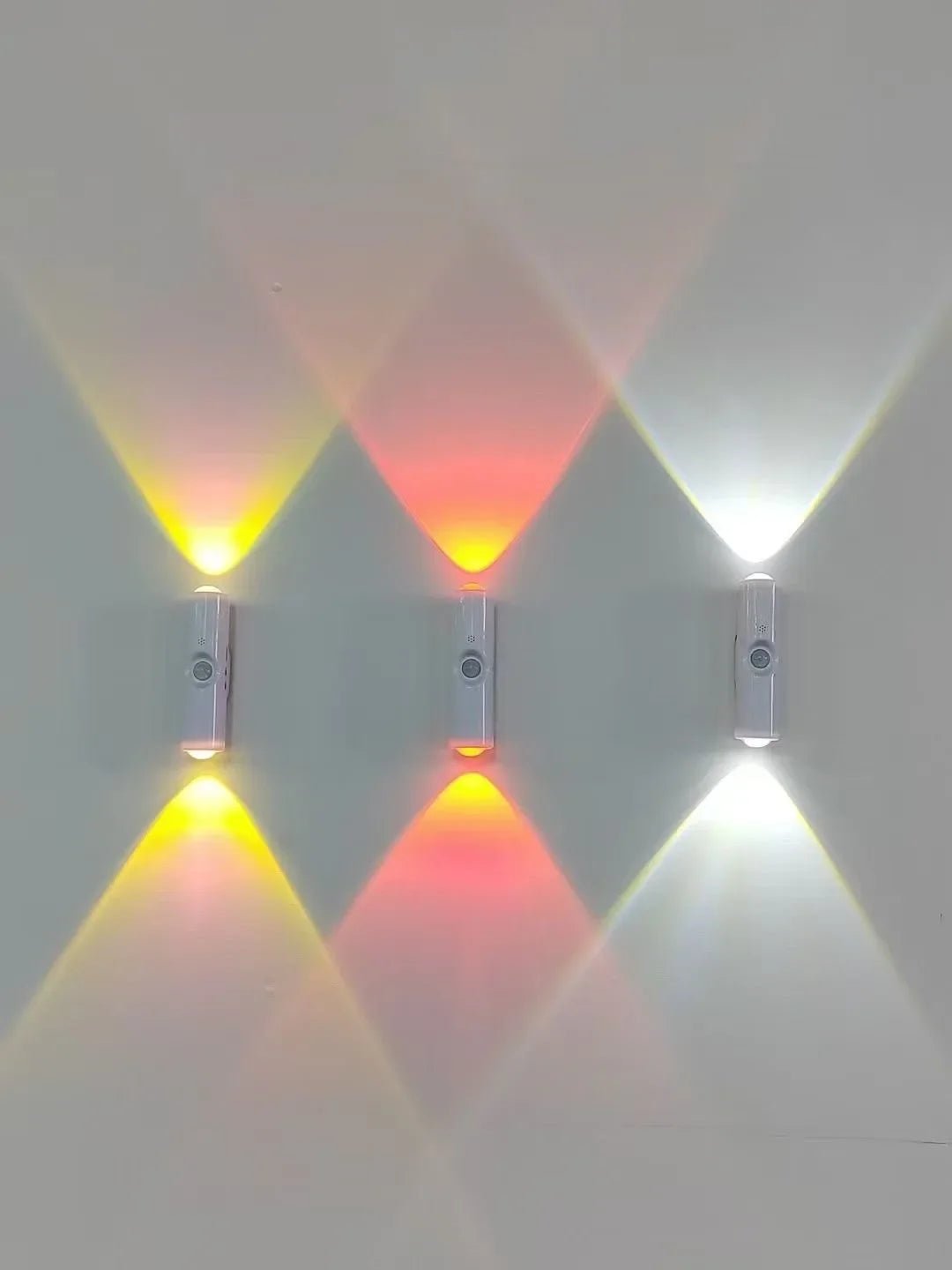 Smart RGB Double - head Wall Light Motion Sensor Magnetic Night Light Rechargeable Spotlight for Bedroom Closet Garden Room Decor - PatioLix