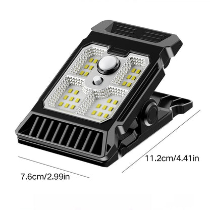 Solar powered courtyard lamp, household garden lighting, human body sensing multifunctional outdoor clip on lawn lamp - PatioLix