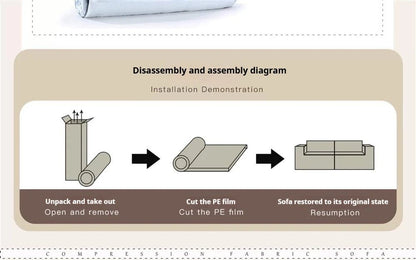 Vacuum - Compressed Modular Sofa, Wabi - Sabi Sherpa Fabric Sectional with High - Elastic Foam, Cream Mid - Century Style, Space Saving - PatioLix