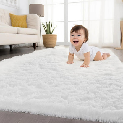 VIKAMA Minimalist Style Living Room Carpet, Fluffy And Slip - Resistant Children's Room Mat, Bathroom Carpet, Home Decoration - PatioLix