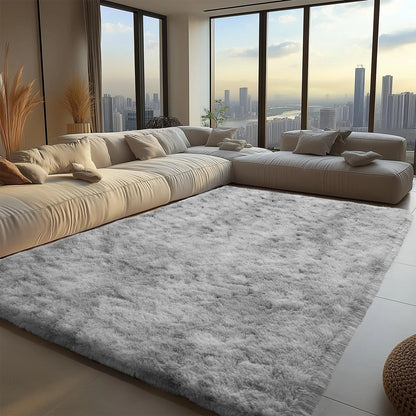 VIKAMA Minimalist Style Living Room Carpet, Fluffy And Slip - Resistant Children's Room Mat, Bathroom Carpet, Home Decoration - PatioLix