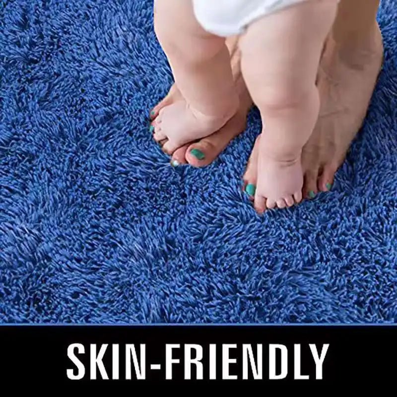 VIKAMA Tie - dyed Fluffy Carpets For Living Room Decor Bedside Rug Warm Plush Floor Mats Children's Room Play Mats Furry Carpet - PatioLix